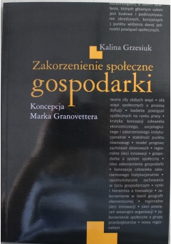 Zakorzenienie społeczne gospodarki