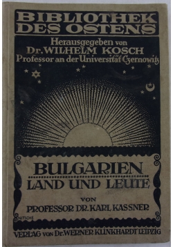 Bulgarien land und Leute, 1916 r.