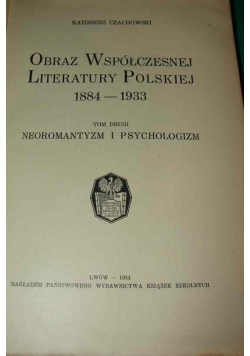 Obraz Literatury polskiej 1884-1933, 1934