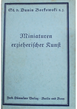 Miniaturen erzieherischer Runde 1929 r.