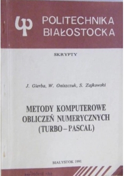 Metody komputerowe obliczeń numerycznych