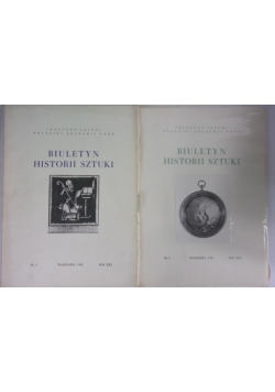 Biuletyn historii sztuki nr 3 i 4, zestaw 2 książek