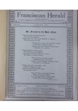Franciscan Herald, magazyn, 1927 r.