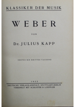 Weber 1922 r.