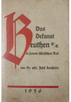 Das Dekanat Beuthen 1935r.
