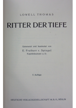 Ritter der tiefe, 1931r.