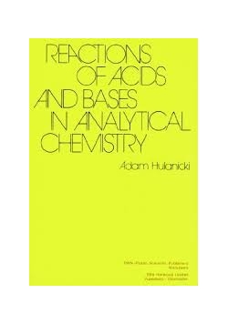 Reactions Of Acids And Bases In Analytical Chemistry