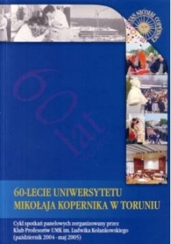 60- lecie uniwersytetu Mikołaja Kopernika w Toruniu