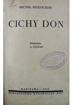 Cichy don 1934 r.