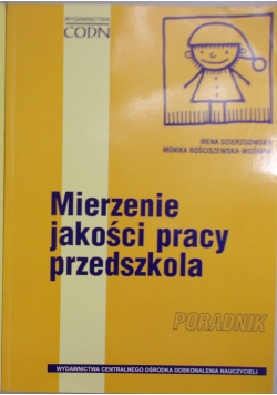 Mierzenie jakości pracy przedszkola,Zestaw 2 książek