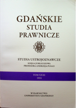 Gdańskie studia prawnicze tom XXXI
