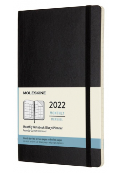 Kalendarz 2022 miesięczny 12ML czarny