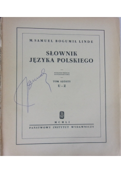 Słownik języka polskiego ,Tom 6