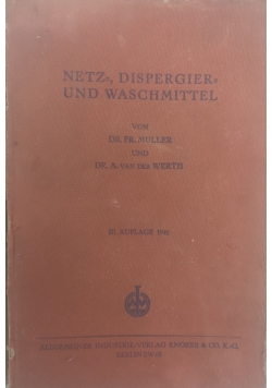 Netz dispergier und waschmittel,1940r.