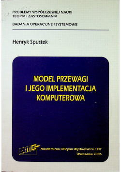 Model przewagi i jego implementacja komputerowa