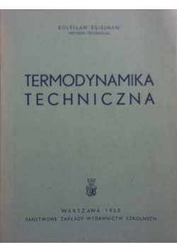 Termodynamika techniczna, 1950r.