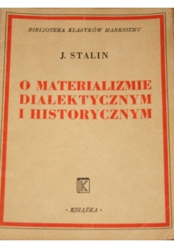 O Materializmie Dialektycznym I Historycznym 1946