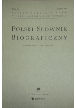 Polski słownik biograficzny zeszyt 205 tom L/2