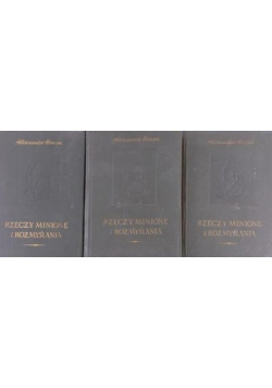Rzeczy minione i rozmyślania 3 tomy