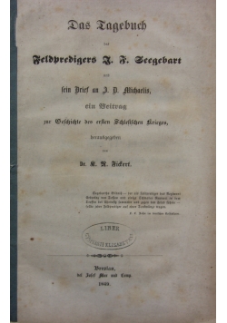 Antritt seines 77th Lebensjahres in seinem neuen und fünfzigsten Dienstjahre, 1849r.