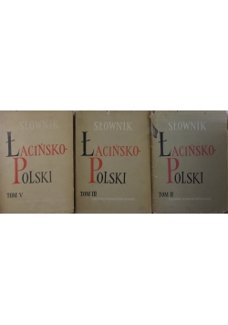 Słownik łacińsko - polski. Zestaw 3 książek