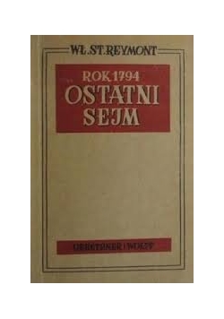 Ostatni sejm rok 1794