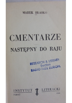 Cmentarze. Następny do raju