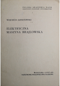 Elektryczna maszyna brajlowska