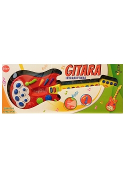 Gitara interaktywna czerwona