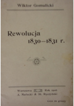Rewolucja 1830-1831 r., 1906 r.