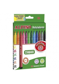 Flamastry Standard 12 kolorów ALPINO