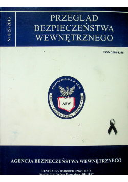 Przegląd bezpieczeństwa wewnętrznego nr 8
