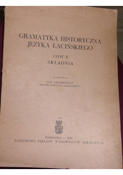 Gramatyka historyczna Języka Łacińskiego
