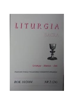 Liturgia sacra. Nr 2 (24)