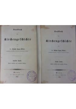 Handbuch der Richengeschichte, t. 1-2, 1854 r