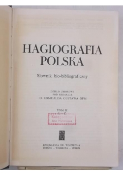 Hagiografia polska, tom II L-Z