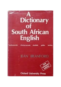 A dictionary of South African English