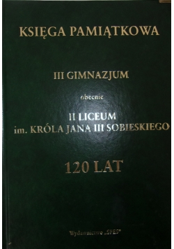 Księga pamiątkowa II Gimnazjum