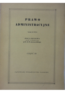 Prawo administracyjne, cz. IV