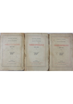 Correspondance, tom od 2 do 4, 1928r.