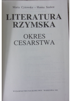 Literatura rzymska: okres cesarstwa