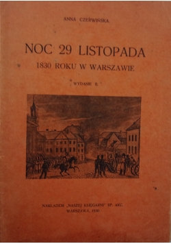 Noc 29 listopada 1830 roku w Warszawie, wydanie II