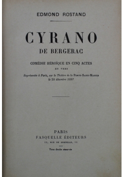 Cyrano de bergerac 1901 r.