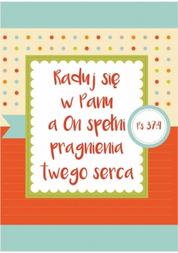 Kartka - Raduj się w Panu