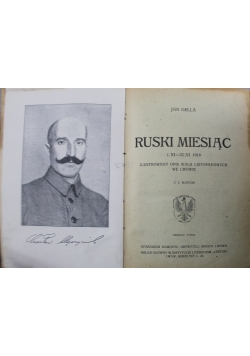 Ruski miesiąc 1 XI 22 XI 1919 ilustrowany opis walk we Lwowie około 1918