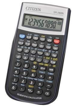 Kalkulator naukowy CITIZEN SR-260N 10-cyfrowy etui, czarny