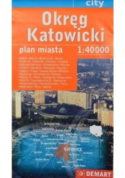 Okręg Katowicki 1: 40 000 DEMART plan miasta