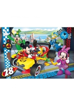Puzzle 104 Superkolor Mickey Roadster Racers
