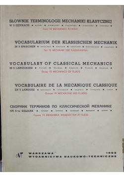 Słownik terminologii mechaniki klasycznej