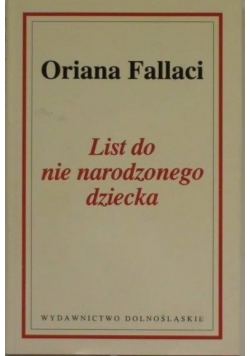 List do nie narodzonego dziecka
